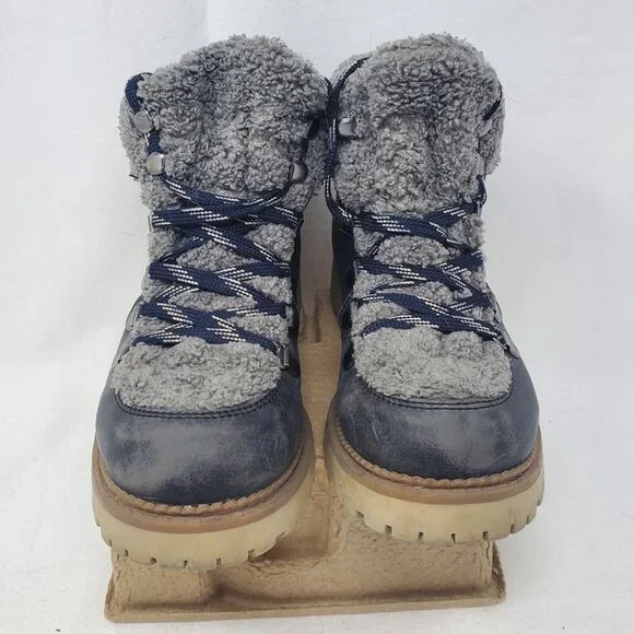 Circus By Sam Edelman Womens Kilbourn Winter Boots Brown Faux Fur Lace Up SZ 6 - Picture 3 of 12